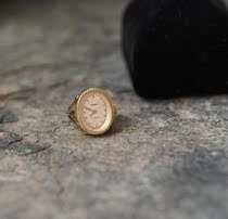 Overseas Ladies◇Antique 1970s Soviet Union Simple Vintage Gold Plated Ladies Ring Type Mechanical Watch