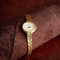 Ukrainian Ladies ◇ Ancient 1960s retro Soviet collection Golden Oval Ladies mechanical watch