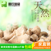 Xixia dried mushroom leg small mushroom foot double shear polished mushroom foot slices diced silk agricultural products dry goods 10kg