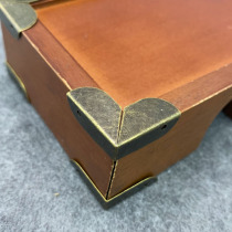 Retro Chinese style bag corner small wood case right angle decoration DIY first decoration case corner corner yard corner code sending nail