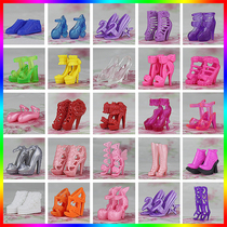 30cm doll shoes high heels shoes transparent glass slipper Barbie house accessories