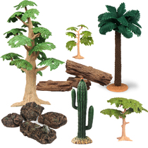 Big tree small tree wild landscape scene model plant fake tree simulation animal set accessories children toy gift