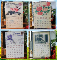 Classic nostalgic painted iron imitation old hanging painting calendar calendar wall hanging