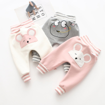 Baby Gush Pants Autumn Winter Outwear Pure Cotton Male And Female Warm Fart Farty High Waisted Pants Without Bone Baby Big PP Pants
