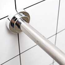 304 Perforated-free telescopic clotheshorse Bathroom Toilet Bath bath Bathroom Cabinet Hanging bar door curtain rod Curtain Support Rod