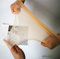 Sexy full transparent ultra-thin oil bright breifs Seamless Seamless one piece waist silk stockings men and womens underwear