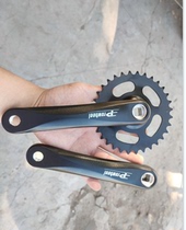 Bicycle dental disc single disc 32 gear disc Japanese car square hole tooth disc aluminum alloy 170 crank 32T single speed dental disc