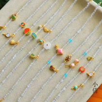 Anklet womens summer original moonstone A variety of designs embellished with natural stones Simple and fresh adjustable fairy anklet
