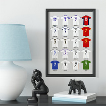 Raul career history Jersey photo frame Raul Gonzalez fans gift football bar decoration