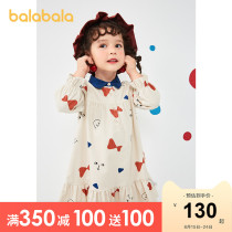  (Store delivery)Bala Bala childrens clothing girls skirt childrens dress baby corduroy spring and autumn Korean version