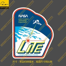NASA LITE Mission Badge Personality Notebook Post Car Post Luggage Post