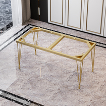 Nordic simple rock slab tile table leg bracket metal wrought iron table frame marble table foot rectangular table frame
