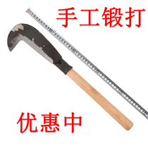 Sickle chopping wood knife Outdoor agricultural machete mountain knife Tree knife Hook knife Wood knife open blade open knife Cutting material size