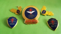 A set of Christian Band hat emblem collar flower shoulder emblem