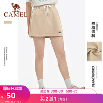 Camel Sports wind skirt casual women 2021 summer new pleated skirt fitness skirt women anti-light skirt