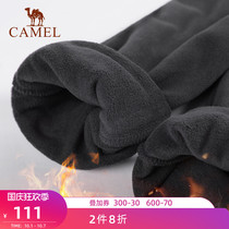 Camel outdoor fleece pants 2021 autumn men and women fleece warm tide brand double brush double shake fleece casual trousers