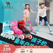 Camel roller skates in-line wheels Childrens childrens skating shoes equipment set Professional large and medium childrens roller skates mens and womens childrens skates Mens and womens skates