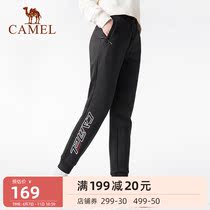 Camel sports pants 2021 fall plus suede thickened comfort casual light soft closeted footed pants mens knitted bunches long pants women