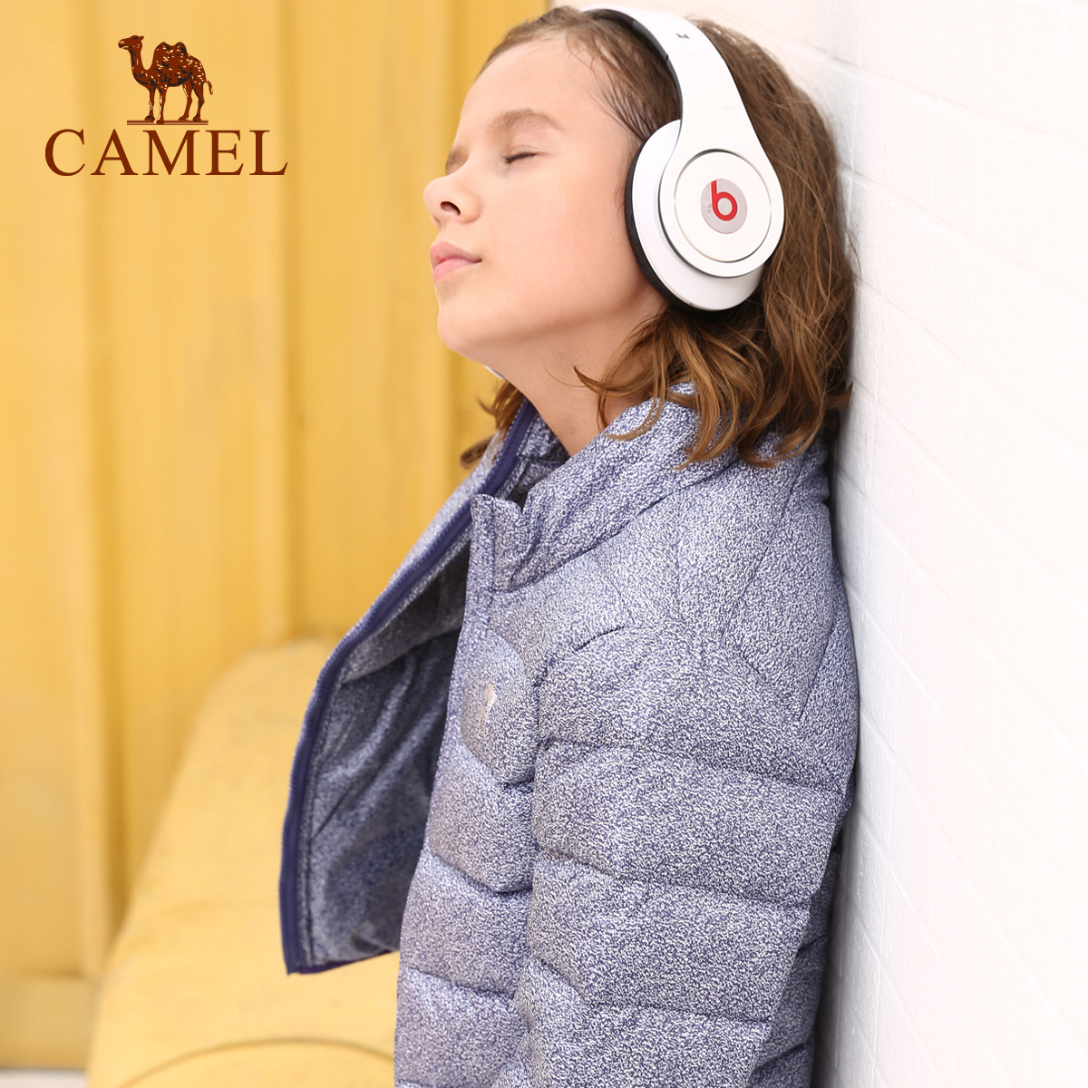CAMEL Camel Children's Wear Light Down Dress for Boys and Girls
