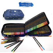 UK zzone color pencil 120 pigment drawing tool Professional hand painting oil water soluble set storage box