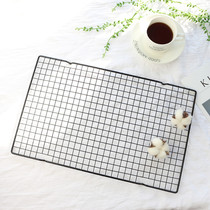 Korean INS fashion photo wrought iron grid mat gourmet food baking cold rack photo clip photography net props