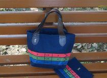 Daily Miscellaneous felt cloth lunch bag small bag two-piece set