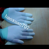 PU painted gloves PU anti-static gloves PU Palm gloves knitted nylon gloves labor insurance work PU gloves