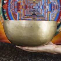 NEPAL HANDMADE TIBETAN SINGING BOWL SOUND THERAPY HIMALAYAN ENERGY SINGING BOWL YOGA DECORATION SOUND THERAPY BOWL COPPER CHIME 22CM