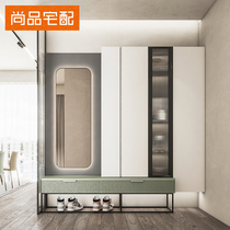 Shangpin home shoes cabinet home entrance large capacity storage Morandi porch cabinet shoe rack customization