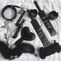 Dream White: Light extravagance black sex handcuffs sm mouth whip abuse torture sex toys