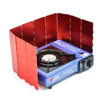 Outdoor stove windshield thickened portable folding cassette stove air plate gas stove head windshield gas stove hood