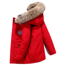 ABC childrens Down Jacket Boy long white duck down thick goose outdoor medium and big baby warm coat