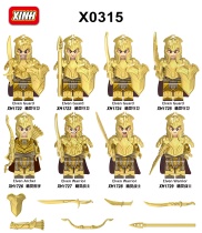 Xinhong X0315 Elf King Guardian Long Gun Warrior Assembled Building Block Man Child Toys KT1050