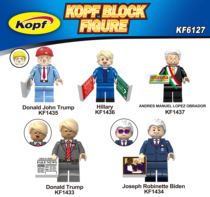 KF6127 Kefeng building blocks US President DonaldJohnTrump Trump Biden assembly minifigure toys