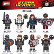 Xinhong X0272 Superhero Series Man Black Widow Falcon Soviet Captain New Childrens Building Block Toy