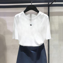 2021 Brother new special price Summer new loose round neck white embroidered short sleeve t-shirt women half sleeve T-shirt
