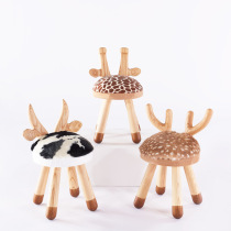 ins Xie Na with giraffe calf deer stool animal Chair Children Baby Back Chair Children room decoration