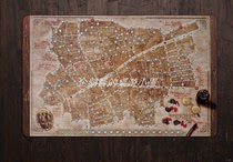Whitechapel bloody case map pad playmat