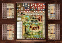 (Anne's board game) The board game pad of the Great West Railway and the Great West Railway includes an extended playmat.