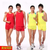 Track and field clothing Physical examination examination Sports examination special sportswear suit Female shorts Running male junior high school students class suit