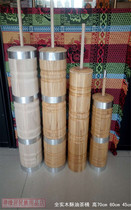 Ghee tea barrel paulownia wood splicing made into Tibetan daily necessities specification high 40-70cm tea barrel