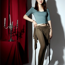 cherrydancer Ji Xiaopai Original Belly Dance Practice Clothing Modal Top Fake Two Pants Skirt Set New