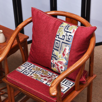Chinese mahogany sofa cushion thickened solid wood furniture Tai master chair cushion tea table and chair non-slip home chair cushion customization