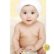 New baby poster portrait wall sticker Little boy picture Baby doll picture sticker wall decoration Cute doll pictorial