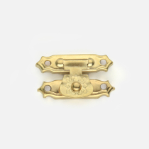 Retro wooden box box buckle yellow buckle card buckle lock box lock Chess Box hardware accessories