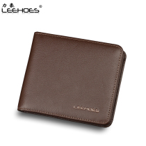 Clear Cabin Wallet Man Genuine Leather Cross Section Soft Leather Thickening Short Head Layer Bull Leather Wallet Money Clip Business Youth Leather Wallet Ticket Holder