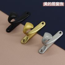 Zinc alloy simple design light luxury Nordic coat hook curtain hook wall hook with good weight quality flat head wall hook