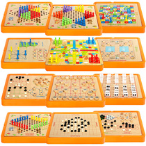 Childrens checkers flying chess multi-functional table games adult parent-child benefit intelligence backgammon Beast chess toys