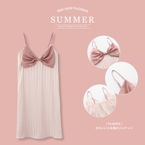 Harness Sleeping Dress Female Summer Ice Silk 2022 New Thin summer Little sexy pure desire sweet and beautiful home skirt pyjamas
