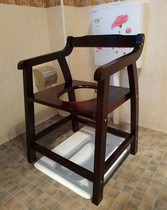Solid wood toilet chair for the elderly toilet pregnant women convenience chair mobile toilet armrest toilet chair toilet stool